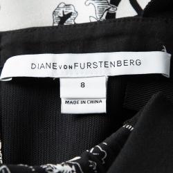 Pre Owned Diane Von Furstenberg Jayme Cut Out Detail Embellished Dress M