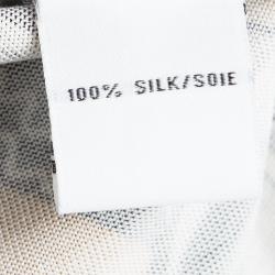 Pre Owned Diane Von Furstenberg Multicolor Printed Silk Jersey Naoki Wrap Dress S