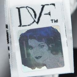 Pre Owned Diane Von Furstenberg Printed Cotton Alba Two Mini Draped Dress S