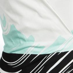 Pre Owned Diane Von Furstenberg Multicolor Printed Jersey Wrap Dress M