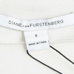 Pre Owned Diane Von Furstenberg Multicolor Printed Jersey Wrap Dress M