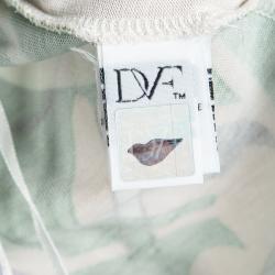 Pre Owned Diane Von Furstenberg Multicolor Floral Printed New Jeanne Two Wrap Dress S