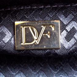 Pre Owned Diane Von Furstenberg Red/Black Python Flirty Minaudiere Clutch