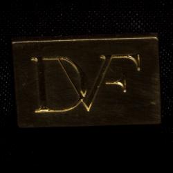 Pre Owned Diane Von Furstenberg Red Ostrich Embossed Leather Long Lytton Clutch