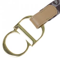 Pre Owned حزام ديور ديوريسمو حلية CD بني 85 سم 