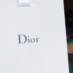 Dior White Contrast Embroidered Collar Sleeveless Buttondown Jacket S