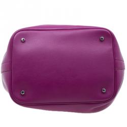 Pre Owned Dior Pink Leather Medium Diorific Bucket Tote