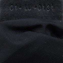 Pre Owned Dior Black Cannage Quilted Coated Canvas Panarea Clutch