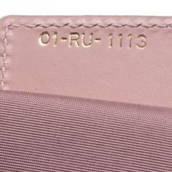 Pre Owned حقيبة يد ديور بانيرا شوبر متوسطة كانفاس مقوى وردية