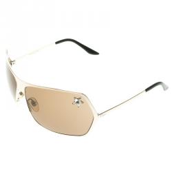 Pre Owned Dior Secret 1 Light Gold 3YGTY Star Aviator Sunglasses