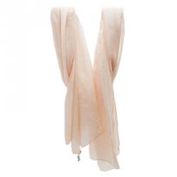 Dior Beige Silk Monogram Stole