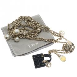 مملوكة مسبقًا Dior Mise En Dior Charms Long Necklace