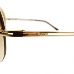Pre Owned Dior Gold Dior Remove Shield Sunglasses