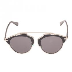 Pre Owned Dior Black So Real Round Sunglasses