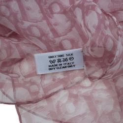 Dior Pink Silk Monogram Stole 
