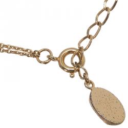 مملوكة مسبقًا Dior Bow Monogram Gold Tone Bracelet