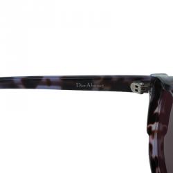 Dior Purple and Orange Reflective Abstract Square Sunglasses 