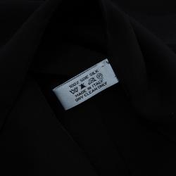 Dior Black Silk Logo Square Scarf 