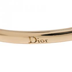 Pre Owned Dior Ultra Dior Faux Pearl Gold Tone Bracelet