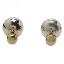 Pre Owned Dior Tribale Metallic Earrings