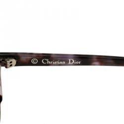 Pre Owned Dior Black and Orange Reflect Abstract Square Havana Sunglasses