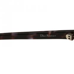 Pre Owned Dior Black and Orange Reflect Abstract Square Havana Sunglasses