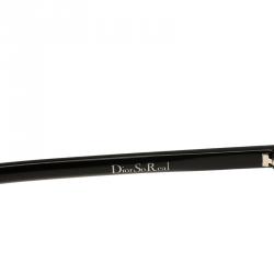 Pre Owned Dior Black So Real Round Aviator Sunglasses