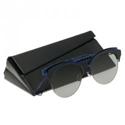 مملوكة مسبقًا Dior Diorama Club Black and Blue Round Sunglasses