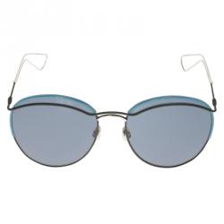 Pre Owned Dior Dioround 003KU Blue Black Round Aviators