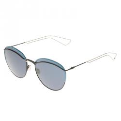 Pre Owned Dior Dioround 003KU Blue Black Round Aviators