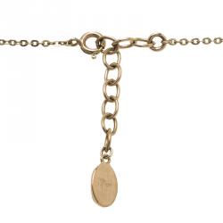 مملوكة مسبقًا قلادة ديور أوبليك كريستال ولون ذهبي