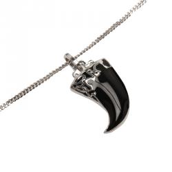 Pre Owned Dior Enamel Tooth Charm Silver Tone Bracelet