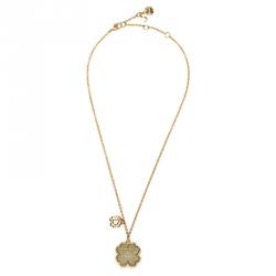 Christian Dior Clover Charm Necklace