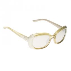 Pre Owned Dior Diorladycat2 Metallic Green Optyl Sunglasses