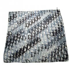 Pre Owned Dior Blue Diorissimo Silk Square Scarf