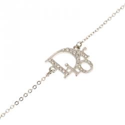 مملوكة مسبقًا سوار ديور اوبليك كريستال ومعدن فضة