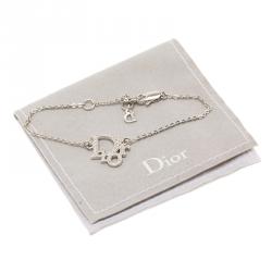 مملوكة مسبقًا سوار ديور اوبليك كريستال ومعدن فضة