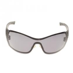 Pre Owned Dior Black Shield Quadrille Sunglasses