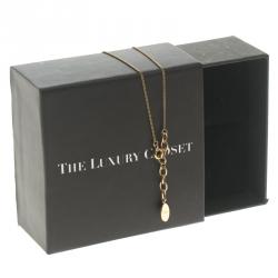 Pre Owned Dior Mise en Dior Faux Pearl Gold Tone Necklace