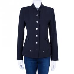 Dior Black Single Breasted Button Up Blazer Jacket M