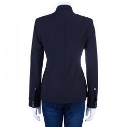 Dior Black Single Breasted Button Up Blazer Jacket M