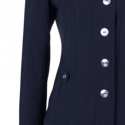 Dior Black Single Breasted Button Up Blazer Jacket M