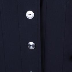 Dior Black Single Breasted Button Up Blazer Jacket M