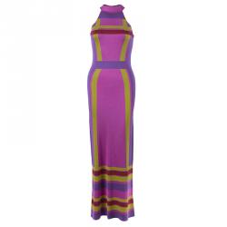 Dior Color Block Maxi Dress S