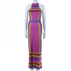 Dior Color Block Maxi Dress S