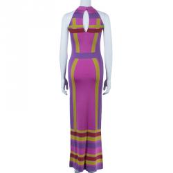 Dior Color Block Maxi Dress S