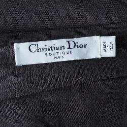 Dior Grey Taupe Wool Top S