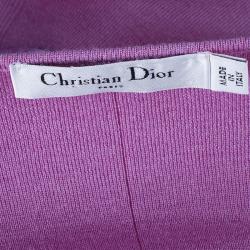 Pre Owned Dior Pink Sleeveles Knit Top S