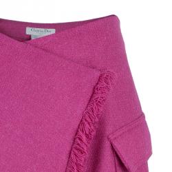 Dior Fuschia Pink Wool Skirt M
