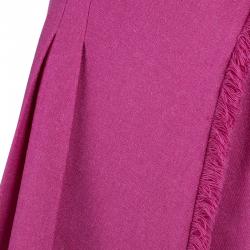 Dior Fuschia Pink Wool Skirt M